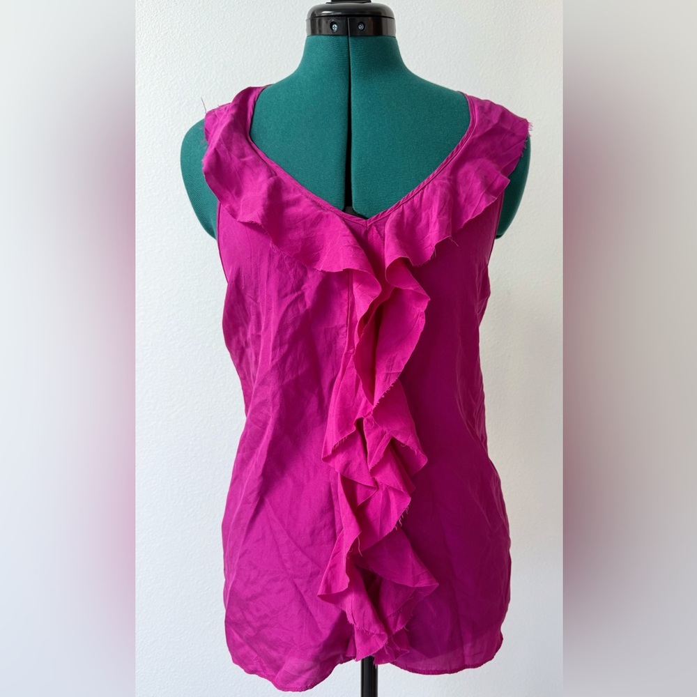 Banana Republic Ruffled Pink Camisole Top